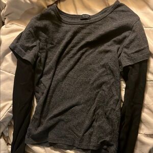Brandy Melville Charcoal Knit Top